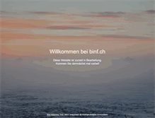 Tablet Screenshot of binf.ch